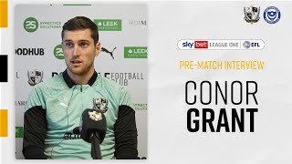 Prematch  Conor Grant previews fixture against Portsmouth this weekend [upl. by Alliw242]