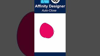 Affinity Designer Quick Tips  AutoClose shapes affinitydesigner affinity affinitydesigner2 [upl. by Kellyn]