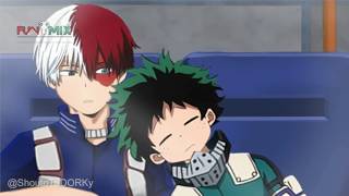 Tododeku moment on the bus  Todoroki Shouto x Midoriya Izuku [upl. by Ttej]