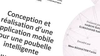 Conception et réalisation dune application mobile pour une poubelleintelligente [upl. by Sibie213]