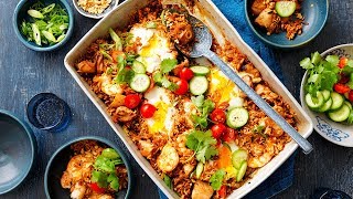 Nasi Goreng Tray Bake Recipe [upl. by Comfort]