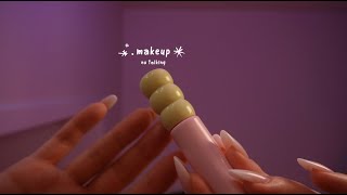 ASMR  Makeup No Talking  Sleep Like a Baby 🤍 layered sounds [upl. by Aken12]