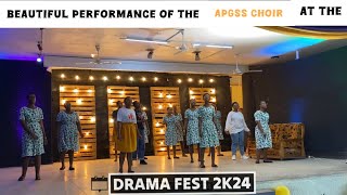 BEAUTIFUL PERFORMANCE OF THE APGSS CHOIR AT THE DRAMA FEST 2k24 [upl. by O'Connell]