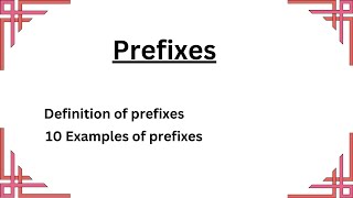 Prefixes with Examples  Word Formation [upl. by Micheal359]