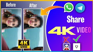 How To Share 4K Quality Video On WhatsApp Status Without Quality LossBest Video Compressor App 2021 [upl. by Nomit552]