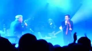 BRANDON FLOWERS AND BERNARD SUMNER  BIZARRE LOVE TRIANGLE LIVE  Manchester Academy 24 May 2015 [upl. by Natalina]