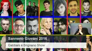 Sanremo Giovani 2016 Vincitore Francesco Gabbani  Brignano Show [upl. by Arbuckle]