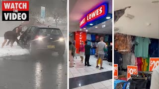 Massive storm hits Coffs Harbour and Toormina Shopping Centre [upl. by Rip]