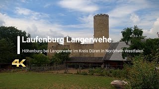 4K 60  Laufenburg Höhenburg bei Langerwehe Kreis Düren Aachen Castle Germany Hiking CINEMATIC [upl. by Dafodil]