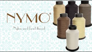 Beadsmith Nymo Thread  PreWaxed 100 Nylon Cord for Seed Bead Projects Loom Work amp Bead Weaving [upl. by Zillah843]