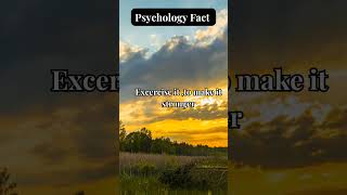 Your Mind Needs Exercise psychologyfacts youtubeshorts [upl. by Medwin]