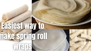 SMALL CHOPS BUSINESS EASIEST WAY TO MAKE SPRING ROLL WRAPS amp VEGETABLE FILLINGDETAILED RECIPES [upl. by Llirpa827]