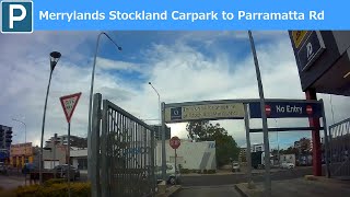 【Sydney parking west】Merrylands Stockland shopping center carpark exit to Parramatta Rd [upl. by Nalniuq509]