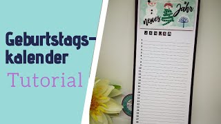 Geburtstagkalender basteln Tutorial Kreativstempelbox März 2020 [upl. by Loraine149]