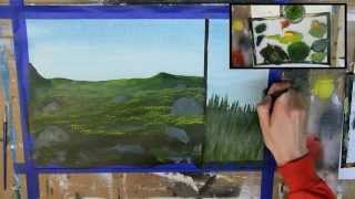 How to Paint Grass 6 Different Ways Acrylic Painting Tutorial [upl. by Noe]