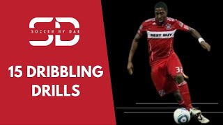 15 Soccer Cone Dribbling Drills  Improve Your Close Control Dribbling [upl. by Lauri744]