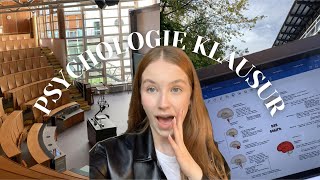 1 KLAUSUR IM PSYCHOLOGIE STUDIUM  biopsychologie vlog [upl. by Apfel]