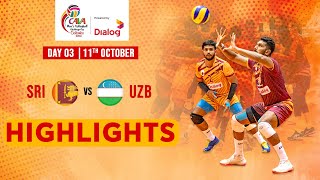 HIGHLIGHTS  Sri Lanka vs Uzbekistan  CAVA Men’s Volleyball Challenge Cup 2023 [upl. by Ahsetel876]