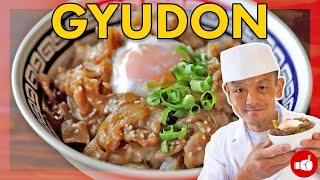 The Perfect Japanese Fast Food GYUDON  Beef Bowl [upl. by Reivaxe]