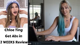 Personal Trainer Reviews Chloe Tings quotGet Abs in 2 Weeksquot [upl. by Traci]