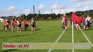 Fawley 1st XV v Lymington Mariners 191024 Clip 4 [upl. by Airemahs]