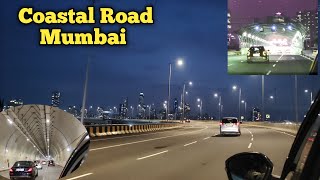 Mumbai Coastal Road Mind Blowing Night View Mumbai CoastalRoad [upl. by Calise]