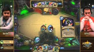 Blizzcon 2014 Hearthstone World Championship  Quarterfinals  DTwo vs Strifecro [upl. by Mehalick547]