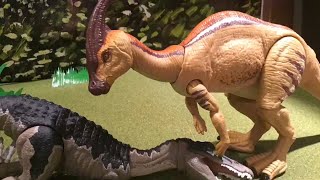 Baryonyx Vs Parasaurolophus stop motion final teaser [upl. by Kcam]