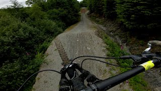 Upper Racetrack Into Pro Jumps  Dyfi Bike Park [upl. by Neliak606]