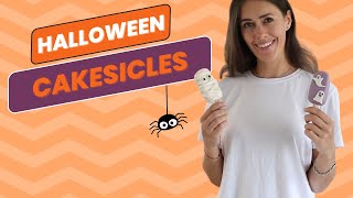 How to make CUTE HALLOWEEN cakesicles [upl. by Lidda]