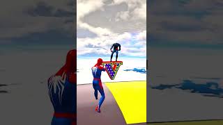 SpiderMan’s Crazy Water Jumps in GTA 5  Ragdoll Fails Ep87 Shorts [upl. by Tonneson]