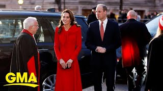 Kate Middleton hosts Christmas carols concert for the royal family  GMA [upl. by Almira538]