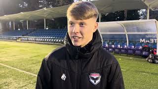 Interview  Kyle Watson  FC Isle of Man vs Charnock Richard FC [upl. by Devinna734]