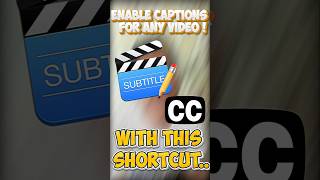 Turn On Auto Captions for Any Video on PC 🤫✅ tech techtips captions [upl. by Retsae]