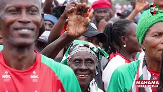 When NDC faithful massed up for the Get FIT amp READY Mahama Walk in Accra [upl. by Dobrinsky]