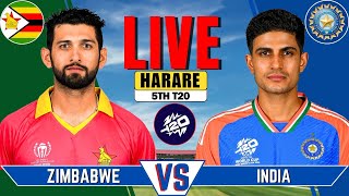 IND vs ZIM Live Match  Live Score amp Commentary  INDIA vs ZIMBABWE 5th T20 Live [upl. by Rempe531]