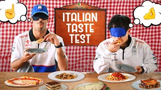 Daniel Ricciardo vs Yuki Tsunoda vs Italian Food  Italian Food Tasting Test [upl. by Ys]