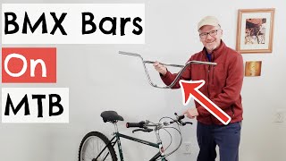 BMX Handlebars on a Mountain Bike [upl. by Jodi]