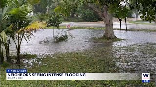 Neighbors seeing intense flooding on Bonita Shores [upl. by Roxanna]