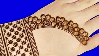 Easy Simple Stylish Mehndi DesignBack Hand Mehndi DesignMahadi DijainMehandi Digene [upl. by Shulman]