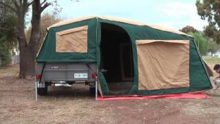 Camper Trailer Tent Setup [upl. by Ratna]