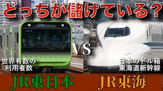 JR東日本とJR東海の収益と利益を比較！どちらが稼いでいるのか？ [upl. by Nnylassej]