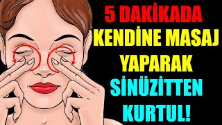 5 DAKİKADA KENDİNE MASAJ YAPARAK SİNÜZİTLERİNİ BOŞALT [upl. by Joane529]