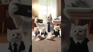 Cute Cat Happy Family ☺️ shorts aicat catlover trending [upl. by Eizeerb]