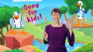 Funny song for preschool kids 🎵 GIDDY THE GOOSE 🐣 Get up amp dance 😎 Animal JamZ [upl. by Laddy]