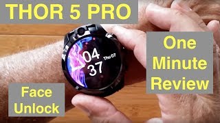 ZEBLAZE THOR 5 PRO Face Unlock Removable Bands Always On Display Smartwatch One Minute Overview [upl. by Mcgrath]