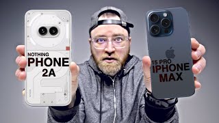 Nothing Phone 2a Vs iPhone 15 Pro Max Comparison [upl. by Casta739]