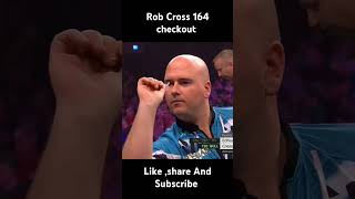 Rob Cross 164 checkout shorts trending darts viralvideo youtubeshorts india sports [upl. by Lark]