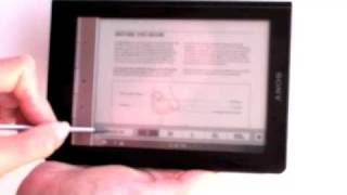 Sony Reader Touch Edition PRS 600 Video Review [upl. by Savihc497]