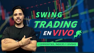 🔴 Trading En Vivo Forex Commodities Acciones Swing Trading [upl. by Marigolda3]